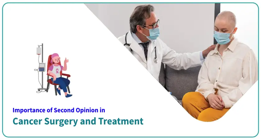 Doctor giving second opinion for cancer surgery to patient in Pune